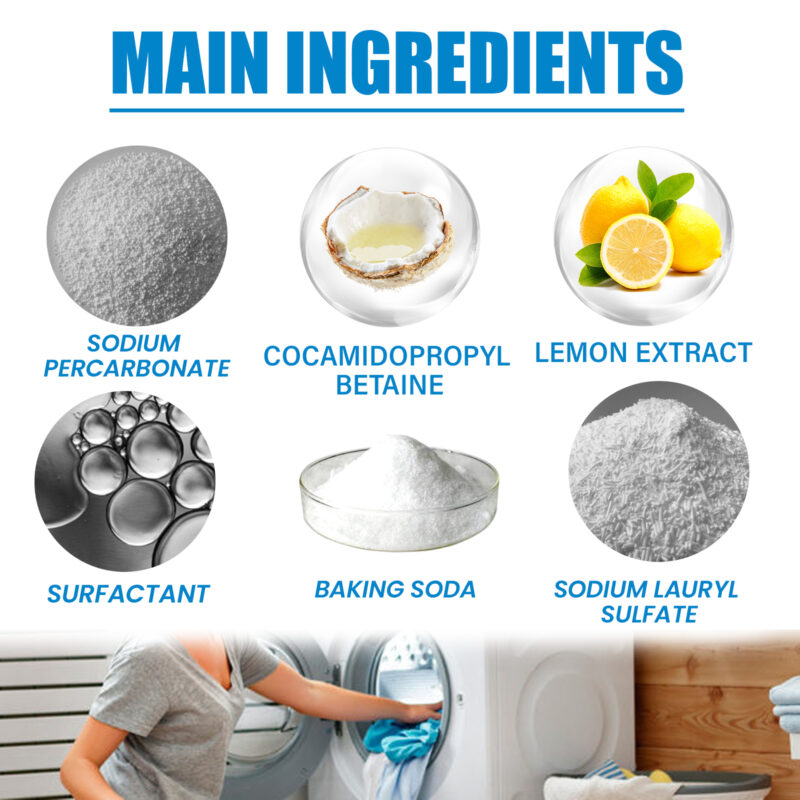 Multi-Purpose Laundry Tablets for Oil, Dirt, Mildew Stain Removal & Fresh Scent - Image 5