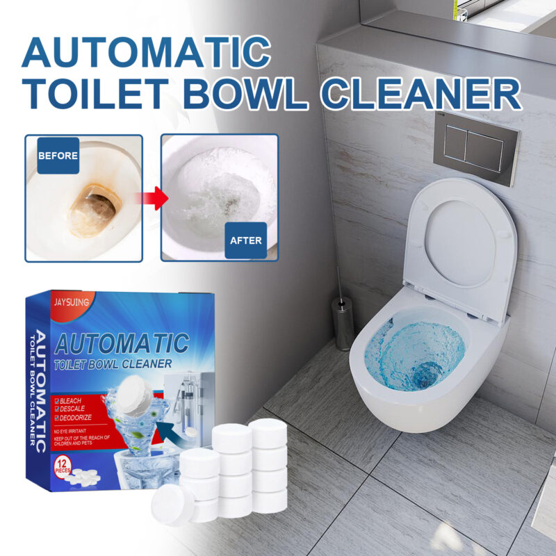 Toilet Cleaning Tablets: Effervescent Stain & Odor Remover, 30-Day Descaling - Image 2