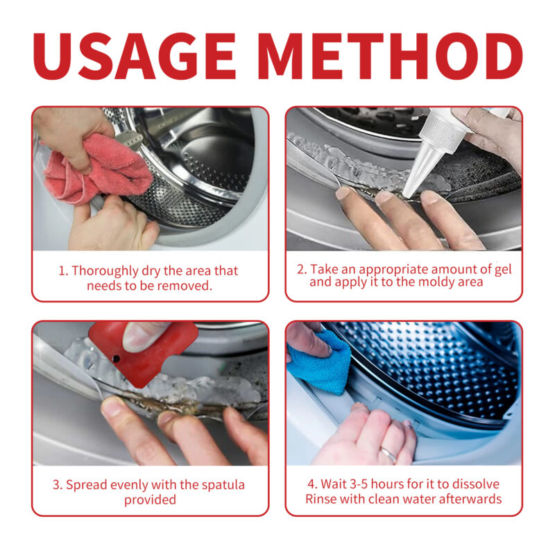 Natural Mildew Remover Gel for Bathroom Tile, Floor Stain & Crevice Cleaning - Image 6