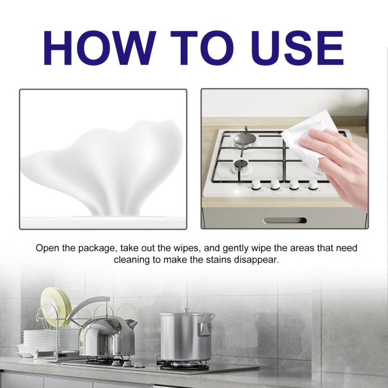 Kitchen Cleaning Wipes for Stubborn Stains and Heavy Grease - Image 6