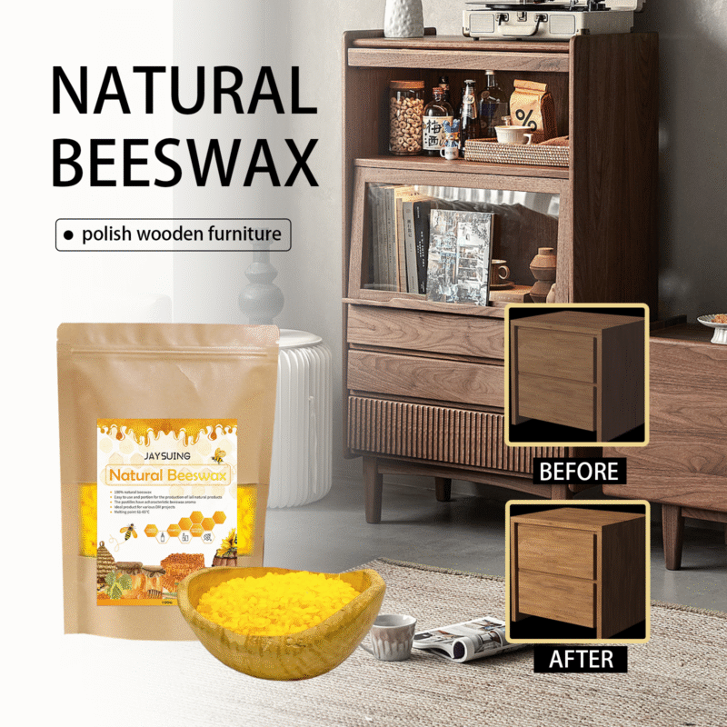 Handmade Beeswax Granules for Furniture, Leather & Floor Care - Image 2