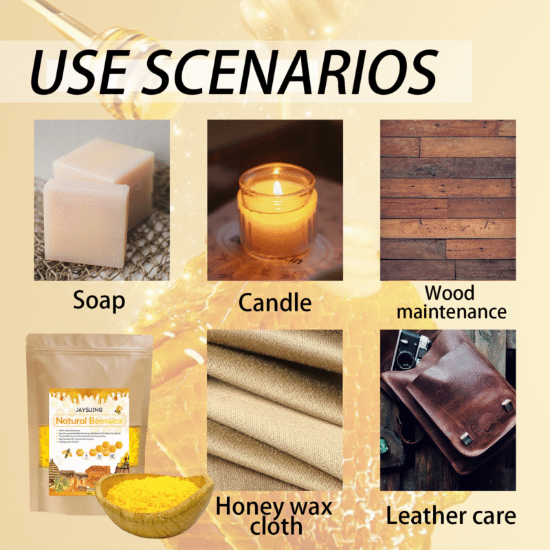 Handmade Beeswax Granules for Furniture, Leather & Floor Care - Image 3