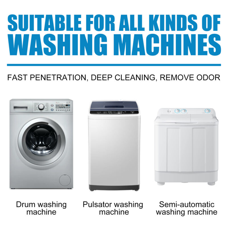 Washing Machine Cleaning Tablets, Odor and Dirt Removal with Natural Ingredients - Image 3