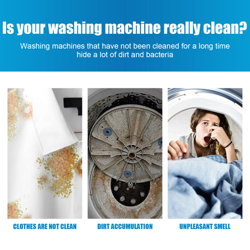 Washing Machine Cleaning Tablets, Odor and Dirt Removal with Natural Ingredients - Image 4