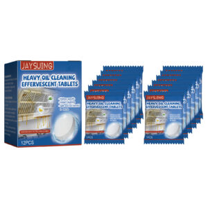 Effervescent Kitchen Cleaning Tablets for Range Hoods Stoves and Grease Box Set