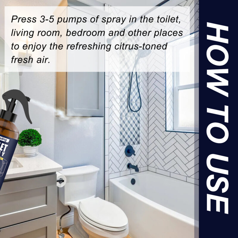 Citrus Air Freshener Spray for Bathroom & Home - Long-Lasting Deodorizer - Image 6