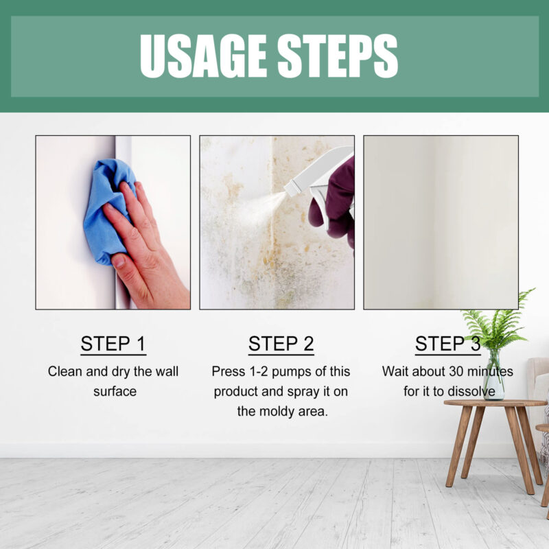 Gentle Wall Furniture Tile Mold Remover - Safe Cleaning Solution - Image 6