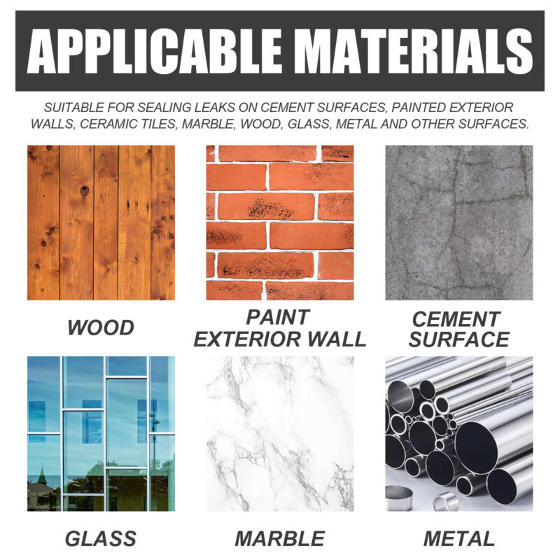 Transparent Waterproof Sealant for Leak Repair - Bathroom, Exterior Wall - Image 3