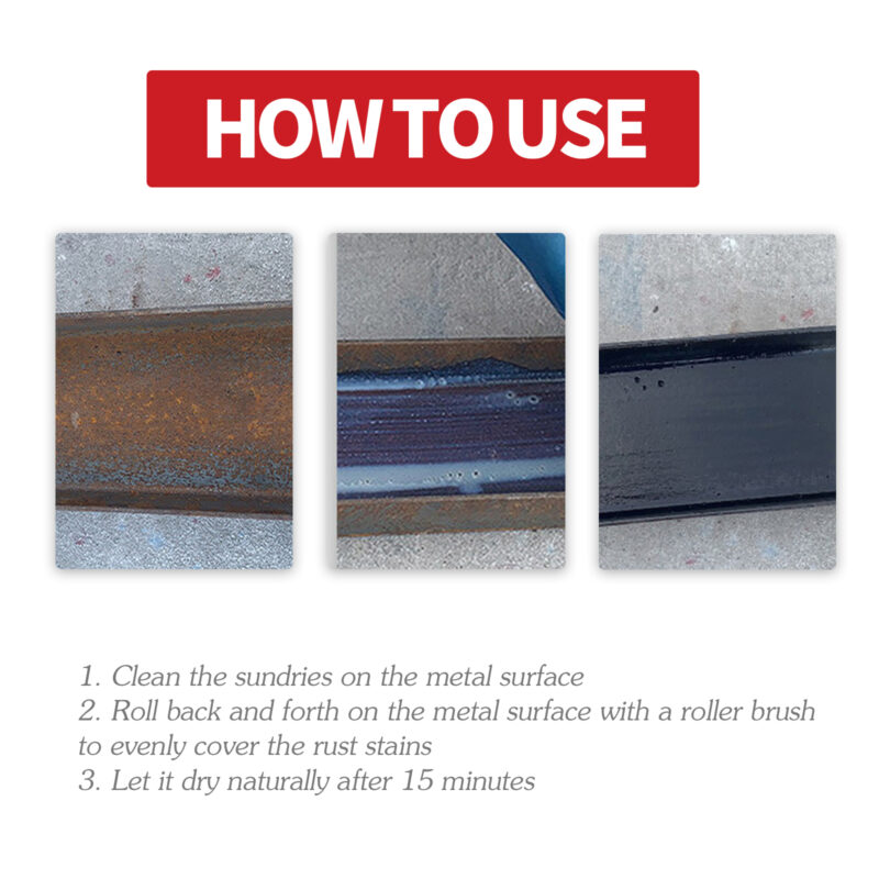 Water-Based Metal Coating Primer - Rust Removal Roller Brush for Anti-Corrosion Protection - Image 6