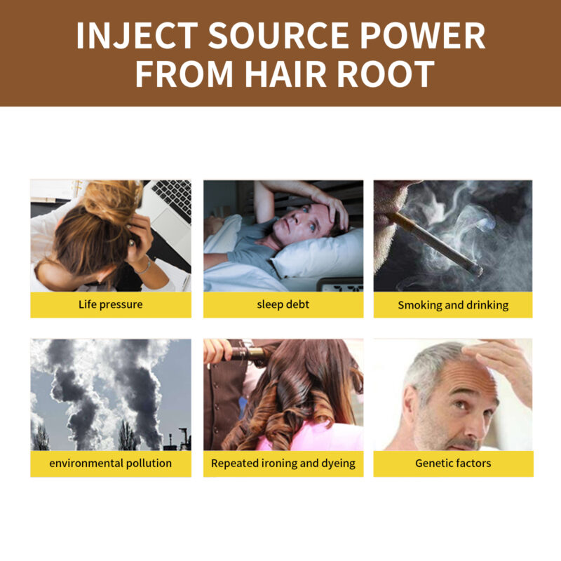 Plant-Based Black Hair Spray for Covering White Hair with Natural Gloss - Image 4