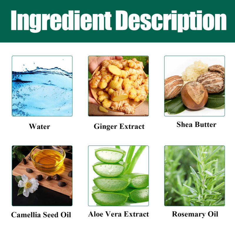 Ginger Nourish Strengthen Hair Cream - Anti-Frizz & Natural Care - Image 5
