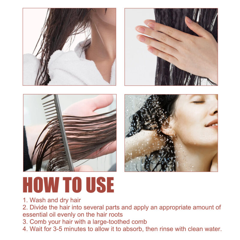 Hair Essential Oil for Dry, Restless Hair Care with Natural Supple Shine - Image 6