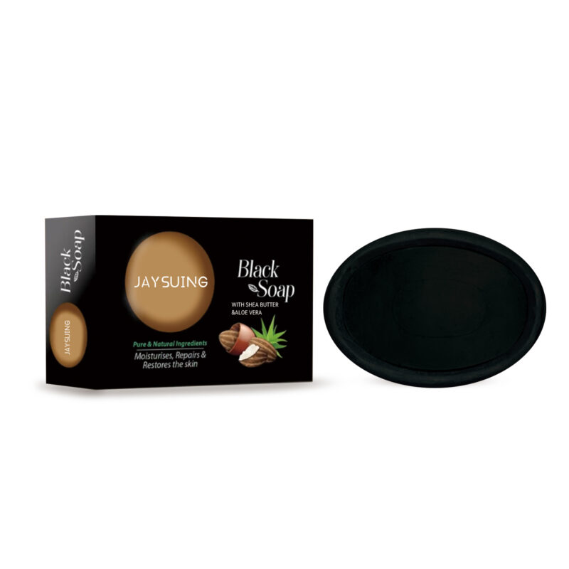 Shea Butter Black Soap - Moisturizing Daily Cleanser for Clear Pores & Smooth Skin - Image 2