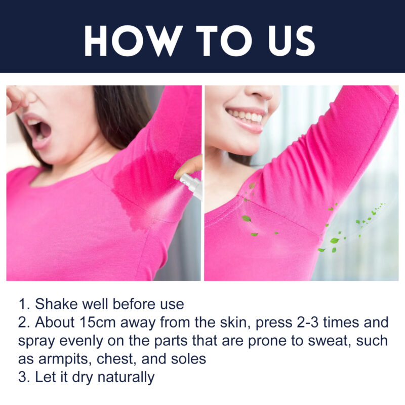 Fresh Portable Antiperspirant Deodorant Spray for Odor Control - Image 6