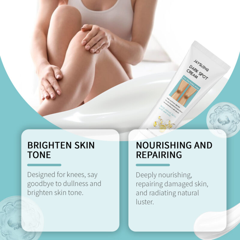 Knee Moisturizing Cream with Lactic Acid & Retinol - Hydrating Skin Care for Soft, Smooth Knees - Image 3