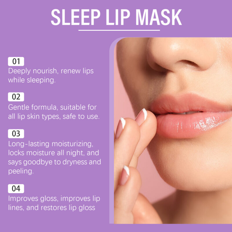Grape Overnight Lip Mask - Nourishing Moisturizing Gentle Lip Care - Image 4