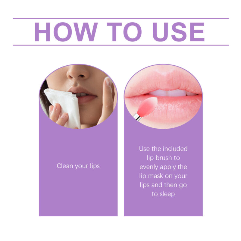 Grape Overnight Lip Mask - Nourishing Moisturizing Gentle Lip Care - Image 6