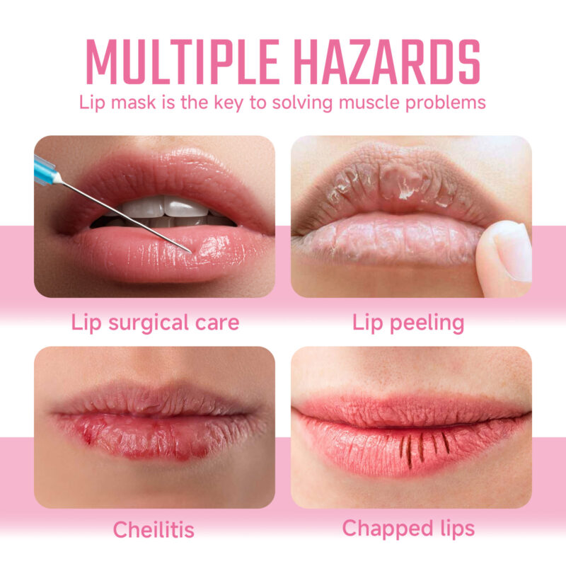 Collagen Lip Mask: Hydrate, Moisturize, Smooth Lips (Non-Greasy) - Image 3