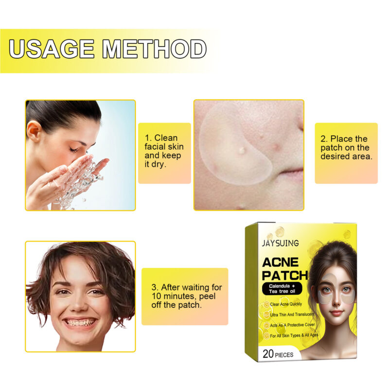 Acne Hydrocolloid Patches for Delicate Skin - Cleansing, Blackhead Removal - Image 6