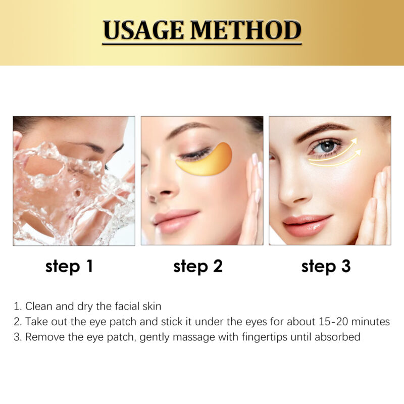 Gold Snail Collagen Eye Mask for Hydration & Under-Eye Care - Image 6