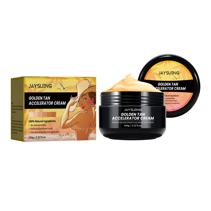 Natural Black Cream Moisturizing Tan Lotion for Beach Sunbathing & Hydrating Bronzer - Image 2