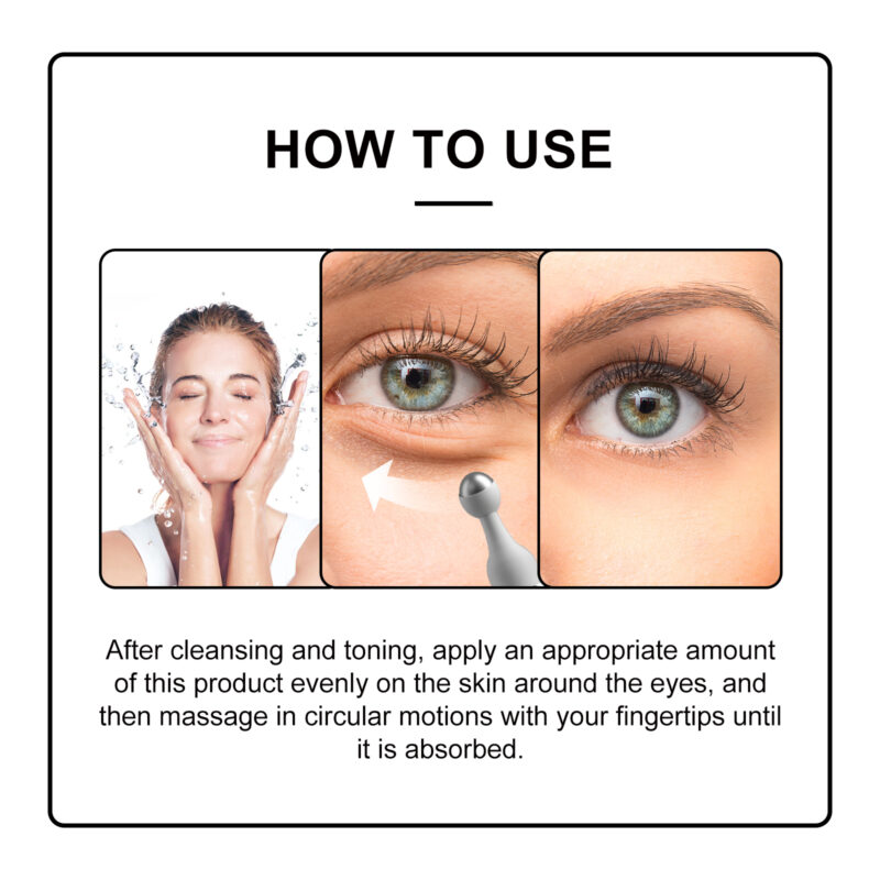 Eye Roller Cream for Fine Lines, Bags, Puffiness & Dark Circles - Image 6