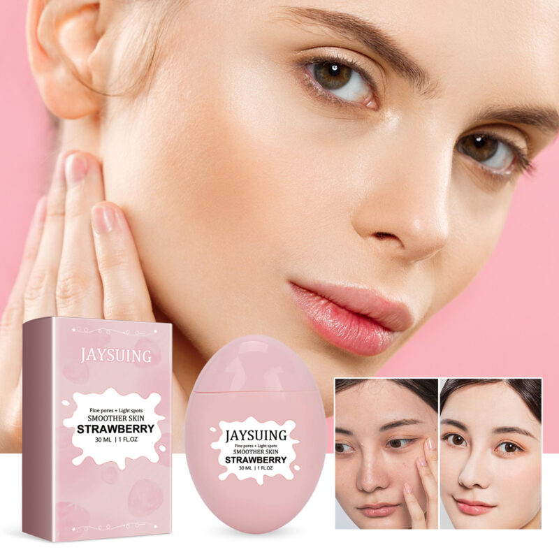 Strawberry BHA Pore Smoothing Serum - Brightening Hydration & Natural Essence - Image 2