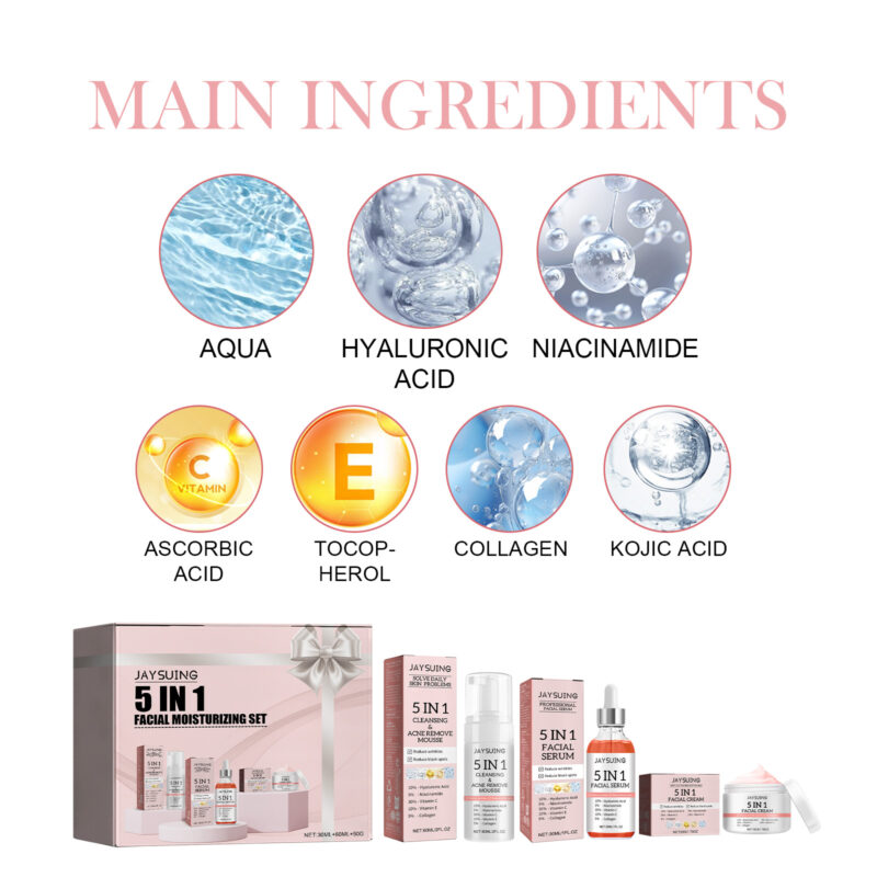 5-in-1 Facial Moisturizer Set | Hydrating & Brightening Daily Skincare - Image 5