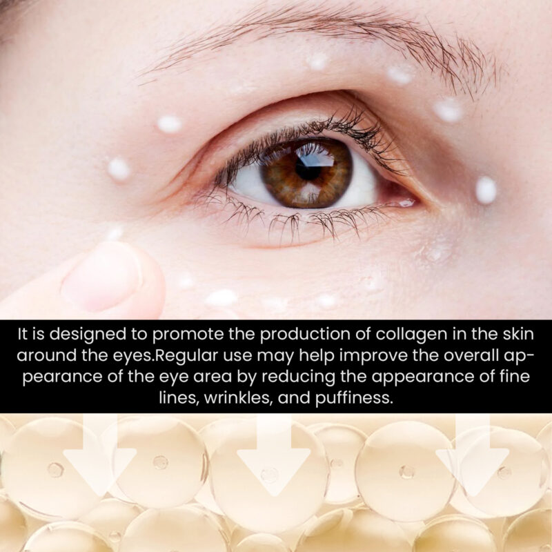 Collagen Peptide Eye Cream - Hydrating Formula for Fine Lines & Dark Circles - Image 3