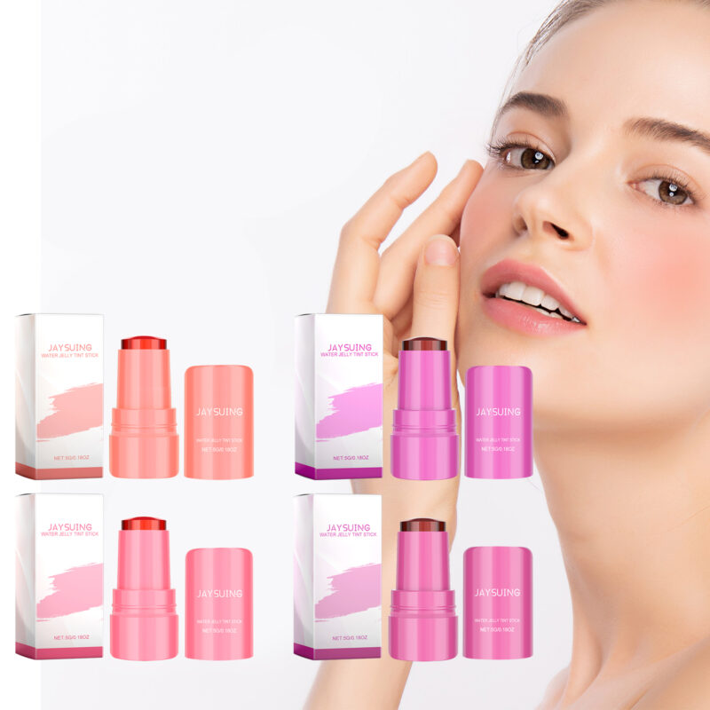 Jelly Blush Lip & Cheek Gloss Stick - Watercolor Tint Effect - Image 5