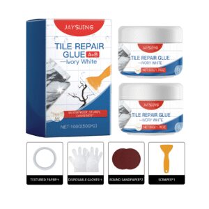 Jaysuing Ivory White Tile Repair Adhesive: Waterproof Sealing for Leaky Gaps in Bathroom & Living Room Tiles