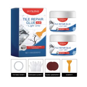 Jaysuing Light Gray Tile Repair Adhesive - Waterproof Sealing for Bathroom/Living Room Wall Gaps