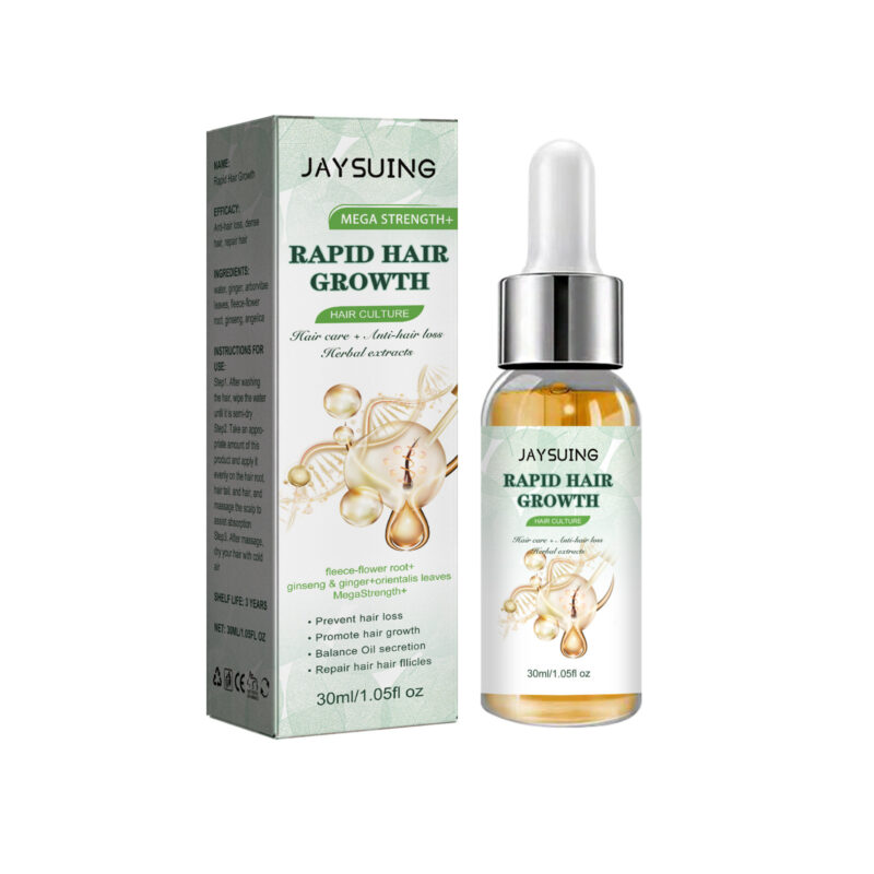 Plant-Based Hair Thickening Serum for Scalp Nourishment and Healthy Hair