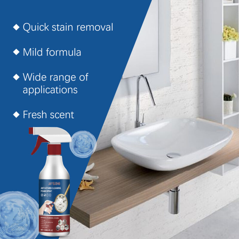 Bathroom Foam Cleaner - Multi-Purpose Stain Remover for Walls & Tiles - Image 3