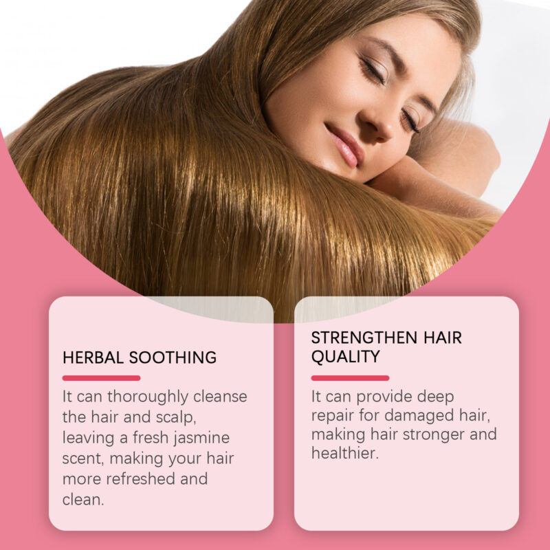 Rose Shampoo for Dry Hair - Smoothing Scented Daily Hair Care - Image 3