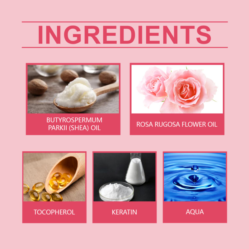 Rose Shampoo for Dry Hair - Smoothing Scented Daily Hair Care - Image 5