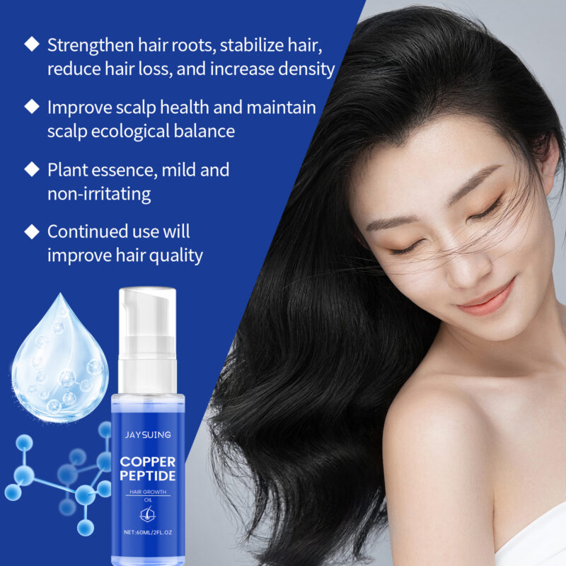 Copper Peptide Hair Oil for Volume - Nourishing Treatment with Jojoba & Vitamin E - Image 4