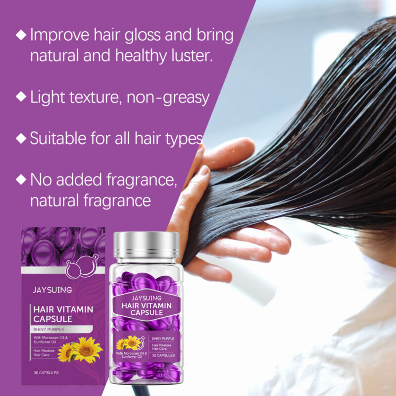 Hair Smoothing Essential Oil Capsules – Nourish Dry Hair, Smooth Frizz - Image 3