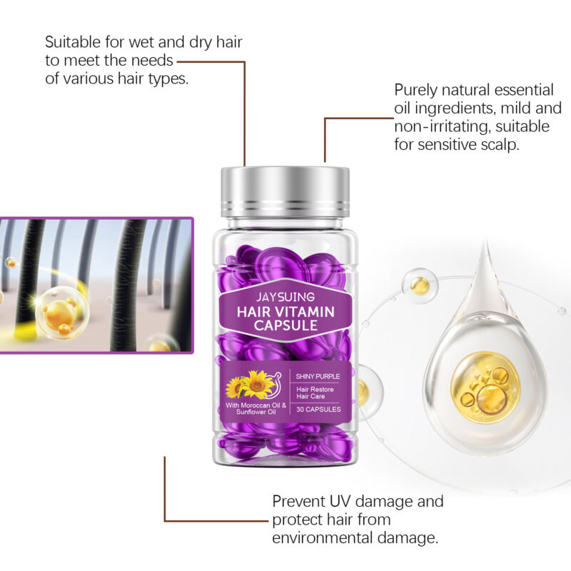 Hair Smoothing Essential Oil Capsules – Nourish Dry Hair, Smooth Frizz - Image 4