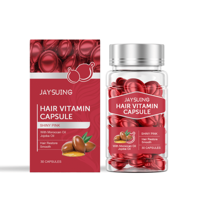 Hair Smoothing Oil Capsules for Nourishing Dry Hair and Frizz Control