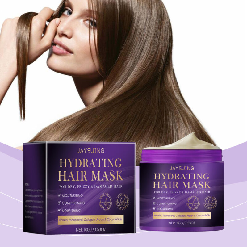 Moisturizing Hair Mask for Scalp Nourishment & Hydration - Smooth, Shiny Hair - Image 2