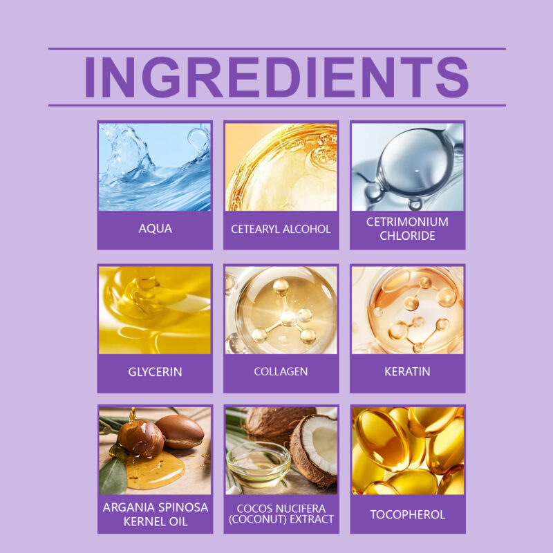 Moisturizing Hair Mask for Scalp Nourishment & Hydration - Smooth, Shiny Hair - Image 5