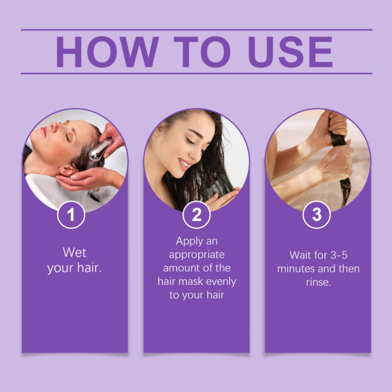 Moisturizing Hair Mask for Scalp Nourishment & Hydration - Smooth, Shiny Hair - Image 6