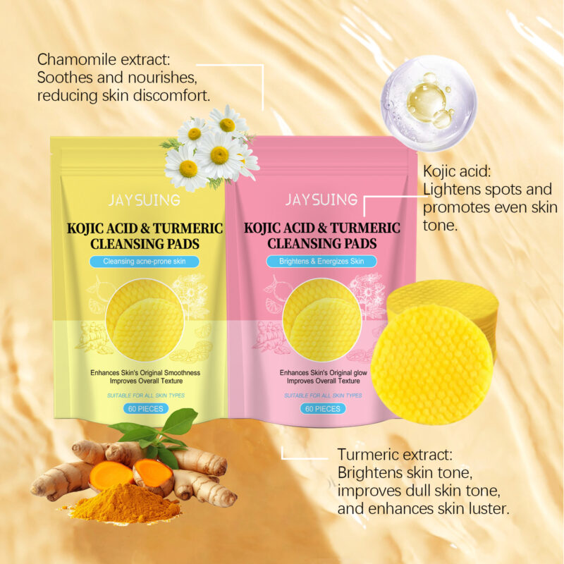 Kojic Acid & Turmeric Cleanser Tablet: Moisturizing Brightening Facial Care - Image 3