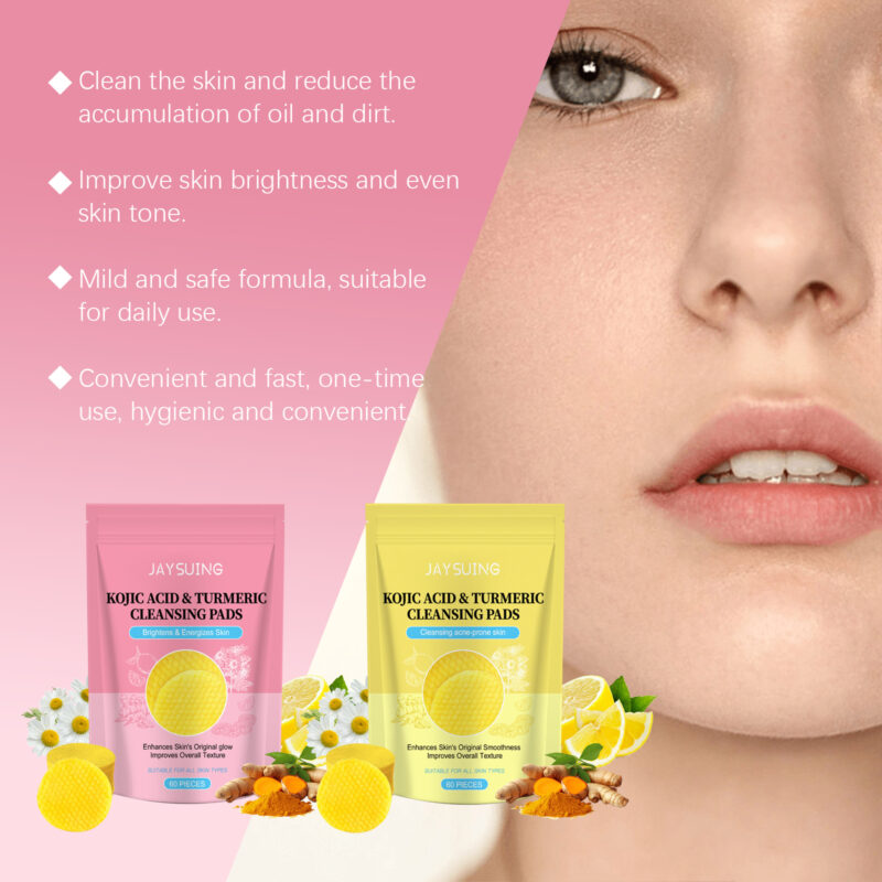 Kojic Acid & Turmeric Cleanser Tablet: Moisturizing Brightening Facial Care - Image 4
