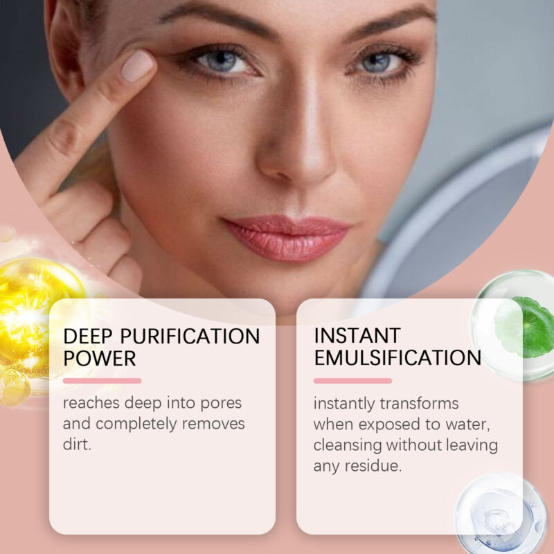 Gentle Cleansing Oil - Refreshing Makeup Remover for Face, Eyes & Lips - Image 4