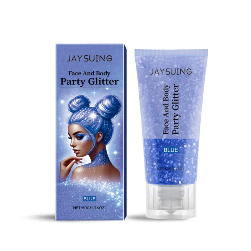 Natural Multi-Color Glitter Gel for Face, Body & Party Makeup - Image 5