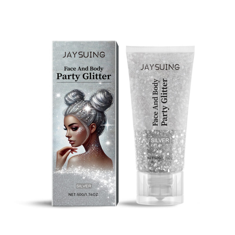 Natural Multi-Color Glitter Gel for Face, Body & Party Makeup - Image 6