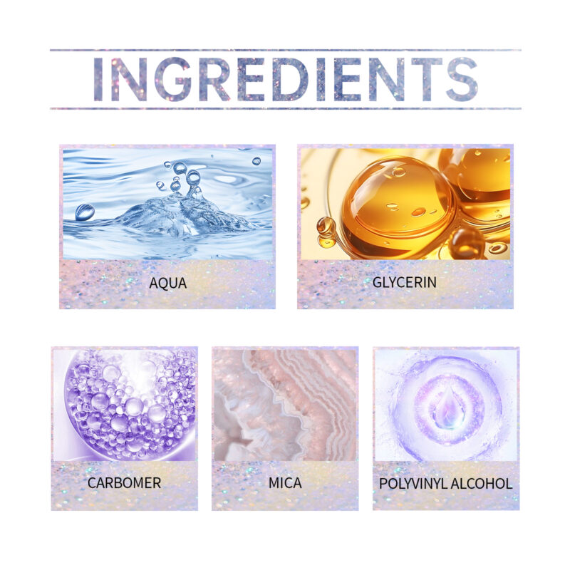 Natural Multi-Color Glitter Gel for Face, Body & Party Makeup - Image 10