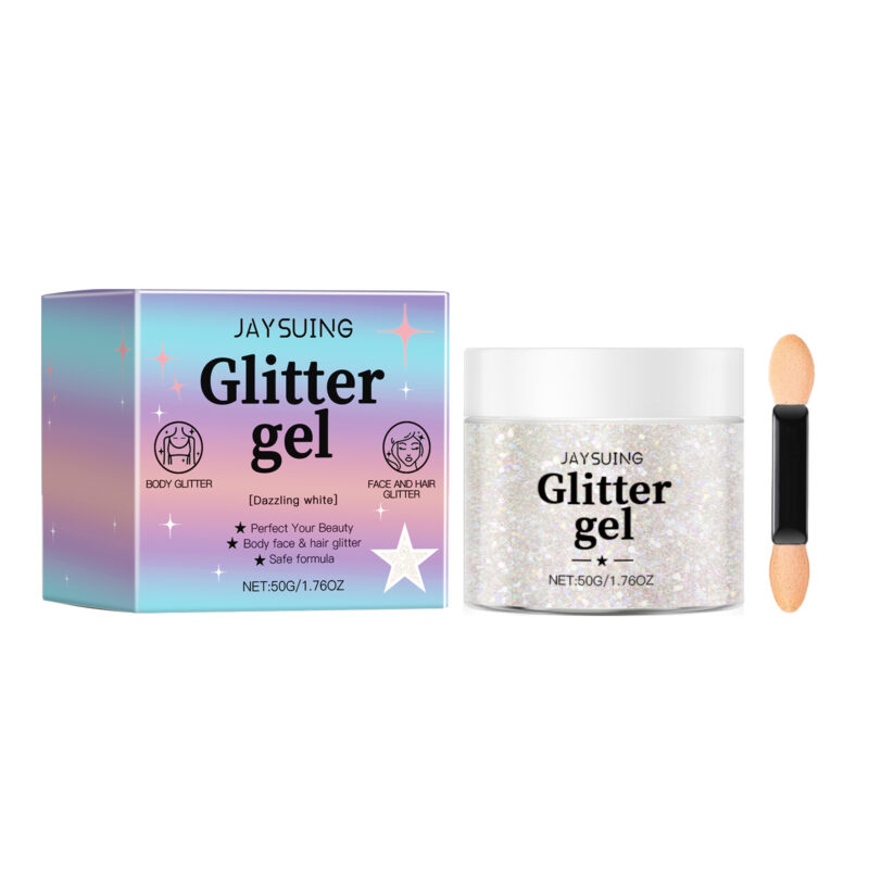 Natural Glitter Gel - Sparkle Body Makeup for Dance Raves - Image 2